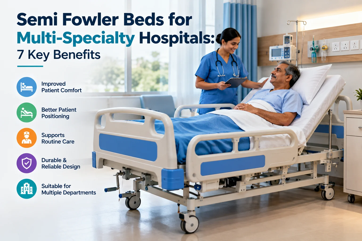 Semi Fowler Beds for Multi-Specialty Hospitals: 7 Key Benefits